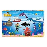 Hama 3035 - Geschenkverpackung Leben im Meer, ca. 6000 Bügelperlen, 3 Stiftplatten und Zubehö