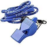 Fox 40 Classic Safety Whistle C/W Wrist-Lanyard Blue, blau, Reg