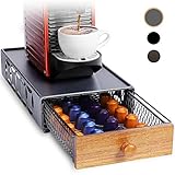 Kaffeekapselhalter, Multifunktionale Aufbewahrungsschublade Organizer für Tassimo Pods Halter, Teebeutel, Nespresso, Dolce Gusto, CBTL, Verismo Halter usw., Reing