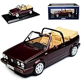 Norev Volkwagen Golf I Cabrio Dunkel Rot Metallic 1979-1993 1/18 Modell Auto mit individiuellem Wunschk