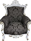 Casa Padrino Barock Sessel Al Capone Gold Muster/Braunrot - Antik Stil Wohnzimmer Möbel - Limited E