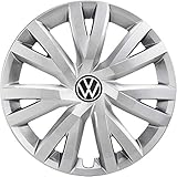 Volkswagen 5H0071456 YTI Radzierkappen Radkappen 16 Zoll Stahlfelge Radzierblenden Silber, 4 Stück