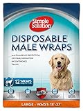 Simple Solution Einweg Windel für Rüden large mit Feuchtigkeitsanzeiger 12er Pack