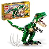LEGO 31058 Creator Dinosaurier Spielzeug, 3in1 Modell mit T-Rex, Triceratops und Pterodactylus Figuren, Geschenk zu Ostern für Kinder ab 7 J