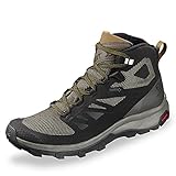 Salomon Herren Outline Mid Gore-Tex Trekking-& Wanderschuhe, Black/Beluga/Capers, 46 EU