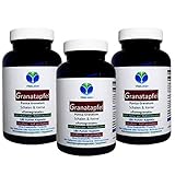 GRANATAPFEL Antioxidans + Ellagsäuren + MultiVitamin + MultiMineral SUPERFOOD für Durchblutung + Wechseljahre + Hitzewallungen - 540 (3x180) Pulver Kapseln - Natur pur - OHNE ZUSATZSTOFFE. 27050-5