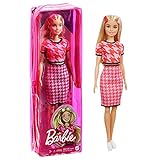 Barbie GRB59 - Fashionistas Puppe (blond) mit Zubehör, mit Outfit und Schuhen, für Kinder von 3 bis 8 J