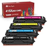 Toner Kingdom 415X Toner kartusche HP415X Kompatible für HP 415X W2030X W2031X W2032X W2033X Ersatz für HP Color Laserjet Pro MFP M479dw M479fdw M479fdn Pro M454dn M454dw (4 Packung, kein chip)