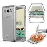 Urcover Kompatibel mit Samsung Galaxy J5 (2016) Hülle I 360 Grad Rundum-Schutz Full Cover [Unbreakable Case bekannt aus Galileo] Crystal Clear Full Body Case Handy-Tasche - Transp