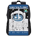 Creativity Wasserdichte Wander-Trekking-Elektronik-Computer, USB-Taschen, Rucksäcke, stilvoll bedruckt, lustig, niedliches Tier, Schwarz-Style-4, O