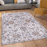 Paco Home Teppich Wohnzimmer Kurzflor Orient Muster Ornamente Vintage, Grösse:200x280 cm, Farbe:Mehrfarbig 2