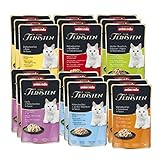 animonda Vom Feinsten Adult Katzenfutter, Nassfutter für ausgewachsene Katzen, im Frischebeutel, Filet Kreationen, 18 x 50 g