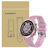 LvBu Armband Kompatibel Für Michael Kors MKGO, Sport Silikon Classic Ersatz Uhrenarmband Für Michael Kors Access MKGO Smartwatch (Pink)