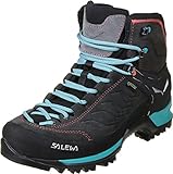 Salewa WS Mountain Trainer Mid Gore-TEX Damen Trekking- & Wanderstiefel, Grau (Magnet/Viridian Green), 40.5 EU