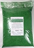 Eisenoxid Grün Pigment 1kg Pulver für Betonmasse, Putze, Gips, H
