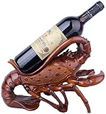 MISS KANG Moderne Skulptur Dekor Weinträger Hummerstatue Wein Flaschenhalter Harz Kreative Skulptur Ornamente Rotwein Stand Accessoires Home Bar Geschenk Qingchunw
