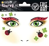 HERMA 15314 Face Art Gesicht Aufkleber Glitzer Sticker für Fasching, Karneval, Halloween, dermatologisch getestet, Marienk