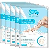 5 Paar fussmaske Fußpeeling Maske, FußMaske Hornhaut Socken, Hornhautentferner Socken Repariert Raue Fersen Baby Feet in 2-7 Tagen für Frauen & M