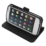 foto-kontor Tasche für Mobistel Cynus T6 Book Style Schutz Hülle Buch schw
