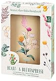 moses. Blatt & Blüte - Blumenpresse, Blatt- und Blütenpresse für DIY- und Trockenblumen-Fans, Pflanzenpresse aus Holz zum Konservieren von Blüten und B