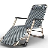 Sun Lounger Zero Gravity Chair für Campingreisen im Freien, Liege, verstellbare Rückenlehne, Stahlkonstruktion, bewegliches Kissen, ergonomischer S