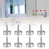 ANTHYTA 20 Sätze Spiegel Schrauben Dekorativ Panelschrauben 16mm Zylindrisch Zierschrauben Edelstahl Spiegelschrauben Polierte Spiegel Nägel mit Dekorativ Kappen für Spiegel Holz Dekoration (Silber)
