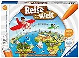 Ravensburger tiptoi 00070 Unsere Reise um die Welt - Lernspiel ab 4 Jahren, lehrreiches Geografie-Spiel für Jungen und Mädchen, für 1-4 Sp
