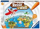 Ravensburger tiptoi 00070 Unsere Reise um die Welt - Lernspiel ab 4 Jahren, lehrreiches Geografie-Spiel für Jungen und Mädchen, für 1-4 Sp