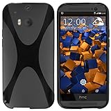 mumbi Hülle kompatibel mit HTC One M8 / M8s Handy Case Handyhülle, schw