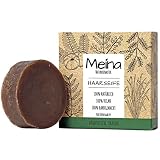 Meina Naturkosmetik - Bio Haarseife mit ayurvedischen Kräutern, Vegan, Nachhaltig, Handgemacht, Plastikfrei, Ohne Palmöl, Wie ein festes Shampoo - 80g