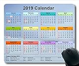 2019 Kalender-Mauspad-Tastatur, Kalendertisch Gaming-Mauspads, Kalenderplaner 2019 mit Feiertag