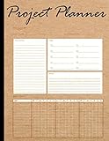 Project Planner: Gantt Chart Planner Notebook With Checklist. The Best Tool For Project Planning And Manag