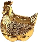 HongLianRiven Skulptur Henne Skulptur Tiere Dekoration Huhn Statue Office Feng Shui Dekoration Reichtum Luck Desktop Geschenk Outdoor Patio Statue (Color : B)