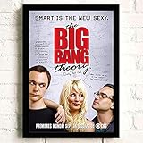 IFUNEW Leinwand Poster Bilder The Big Bang Theory TV Film Wandkunst Wohnkultur Kunst Dekoration Hotel Bar Cafe Wohnzimmer Poster 60x90