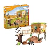 SCHLEICH 42507 Spielset - Wild Life Abenteuerstation (Wild Life), Mix