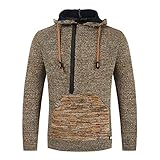 ADDZYY Herren Strickjacke Hoodie Strick Kapuzenpullover Cardigan Strickpullover Hooded Sweatshirt Freizeitpullover mit Kapuzen Herbst Gestrickt Übergangsjacke Sweatjacke Kapuzenjacke Trainingsjack