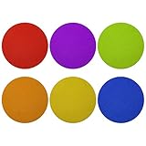 60 Stück runde Punkte Sit Markers Nylon Kreise Teppich Bodenmarkierung magische Aufkleber gemischte Farben für Studenten V
