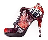 MISSY ROCKZ Pokerface red/Multicolor, Größe:EU 39 / UK 6.5 / US 8.5, Absatz:10.5