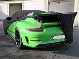 RS Super-Soft Indoor Cover Schutz Hülle passend für Porsche 911 mit Heckflügel wie GT3 RS, Turbo S für Baureihen wie 992, 991, 997, Schutzhülle, Abdeckplane, Abdeckung