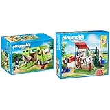 Playmobil 6928 - Pferdetransporter & 6929 - Pferde-waschp