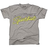Siviwonder Unisex T-Shirt Outline Sportboot Sports Grey - neon gelb L