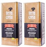 2x 5,0l Kanister BIO Olivenöl Terra Creta Estate | Extra natives Olivenöl von Kreta | + 1 x 20ml Olivenöl'ElaioGi' aus G