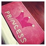 Teppich Die rosa Prinzessin Teppichmatten Krone einfaches Schlafzimmer Mädchen Veranda individuelle Handarbeit Acryl Teppichmatte Kinder Wohnzimmer (Size : 600mm x 900mm)