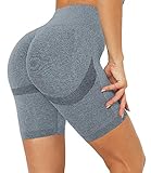 DUROFIT Po Push Up Leggings Short Booty Shorts Scrunch Butt Shorts Kurz Leggings Damen High Waist Push Up Kurze Sporthose Damen High Waist Yoga Sport Shorts Leggings Für Sommer Radlerhose Yog