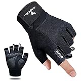 Atercel Fitness Handschuhe, Trainingshandschuhe für Crossfit, Bodybuilding, Radsport, Gym, Krafttraining, Sporthandschuhe für Damen und Herren(Schwarz, L)