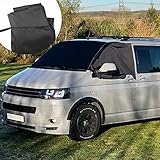 Frontscheibe Wrap Cover, Luxus Frontscheibe Fenster Sonnenschutz Wetterfester Vorhang Camping Cover Ersatz für V-W T5