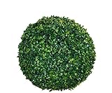 Spetebo Buchsbaumkugel grün - Ø 35 cm - Garten Deko Buchsbaum Kugel künstlich Buchskug