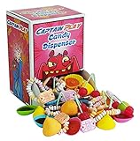 CAPTAIN PLAY | Retro Süßigkeiten Candy Dispenser| Retro Süßigkeiten Box mit 600g Nostalgie-Süßigkeiten in Einzelverpackung