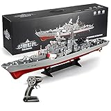 ZDYHBFE Super Großes Ferngesteuertes Boot Flugzeugträger Hochgeschwindigkeits-RC-Boot Elektrisches startfähiges Kriegsschiff Modell Fernbedienung Militärisches Kriegsschiff Drahtlose Fernbedienung Y