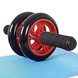 Home Gyms AB Roller AB Rad Bauchrolle Maschine Rad-Anti-Rutsch-Extra Dicke Knie-Auflage-Matte (Size : M)